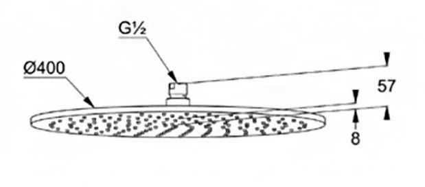 Верхний душ Kludi A-QA хром 6434005-00